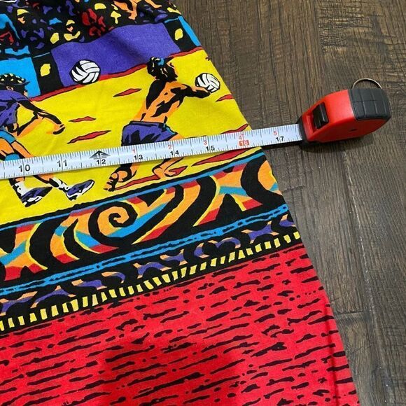 Vtg 1980s Connection Retro Volleyball Shorts Set Size 16/18 L XL youth sand - Picture 5 of 7